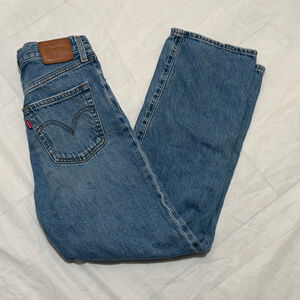 Levi's Premium Ribcage Straight Jeans Size 26